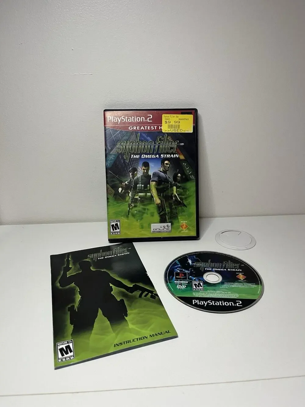 Syphon Filter: The Omega Strain (Sony Playstation 2, 2004) PS2 Video Game🔥